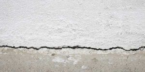 Cracked concrete. Seismic Retrofit by Masonry Waterproofing, and Drainage Masters in Portland OR and Vancouver WA